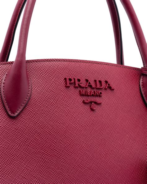 Medium Saffiano leather Prada Monochrome bag